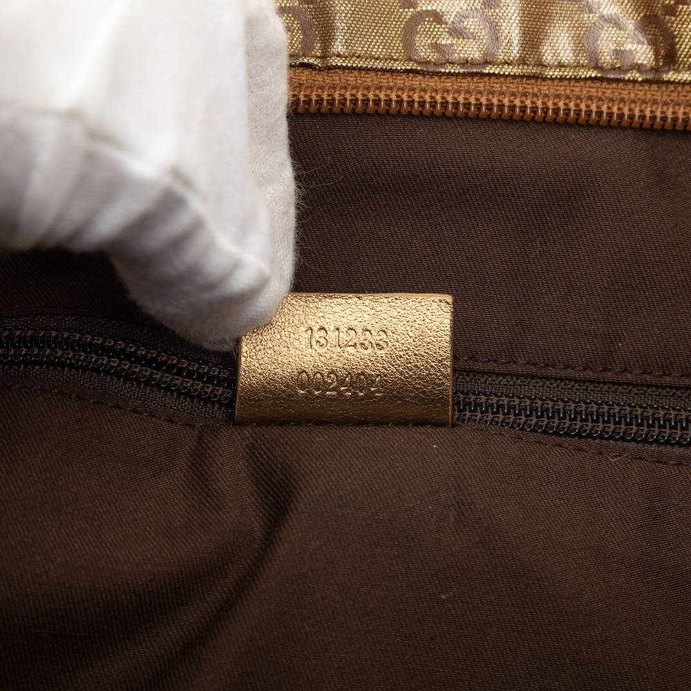 Pre-Loved Gucci GG Crystal Vertical Web Tote - Picture 6 of 7